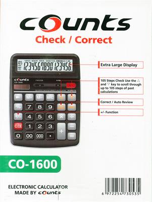 Counts CO-1600 16-Digits Desktop Calculator