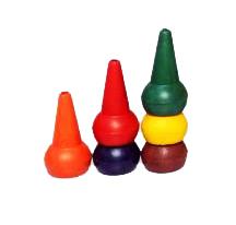 Deer 1-2-020 Finger Wax Crayons 12 Colours