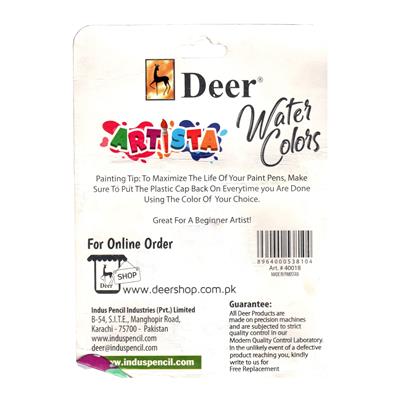 Deer 40018 Artista 12 Water Colour Tubes