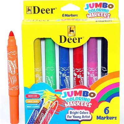 Deer 9-0-009-8 Jumbo Colouring Makers