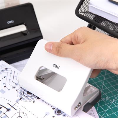 Deli E0141 15 Pages Effortless Metal 2-Hole Punch Machine