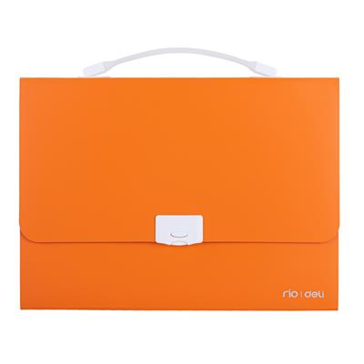 Deli E38126 A4 13 Pockets Expanding File Buckled with Handle