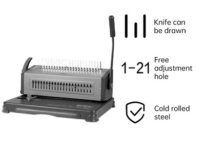 Deli E3874 Spiral Comb Binding Machine
