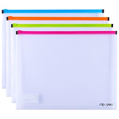 Deli E38975 A4 Transparent Plastic Zip Bag