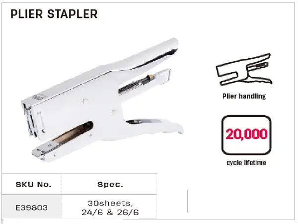 Deli E39803 Plier Stapler
