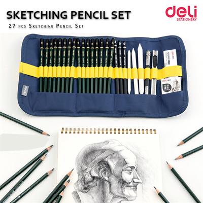 Deli E58125 Artistic Sketching Collection Set 27 Pieces