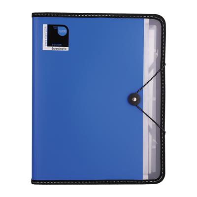 Deli E5860 A4 7 Pockets Expanding File with Writing Pad