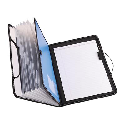 Deli E5860 A4 7 Pockets Expanding File with Writing Pad