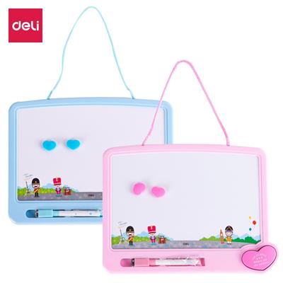 Deli E7806 Kids Magnetic Whiteboard 1.31 x 0.98 x 0.07 Feet