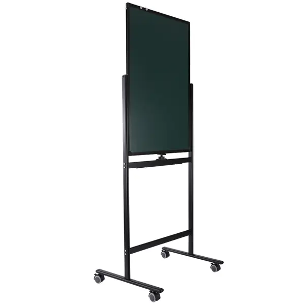 Deli E7893 Universal 2-Sided Magnetic Flip Chart 2×3 Feet with Stand Whiteboard and Chalkboard