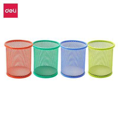 Deli E9153 Mesh Steel Round Pen Holder