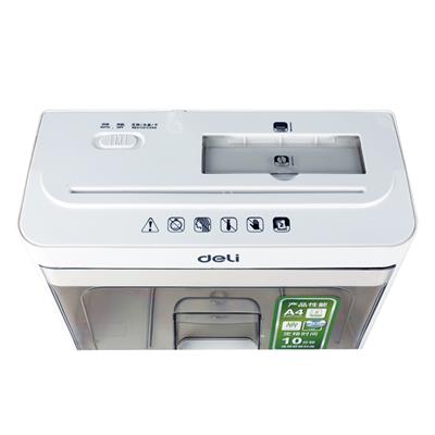 Deli E9932 2-Pages Cross-Cut Paper/CD/Card Shredder