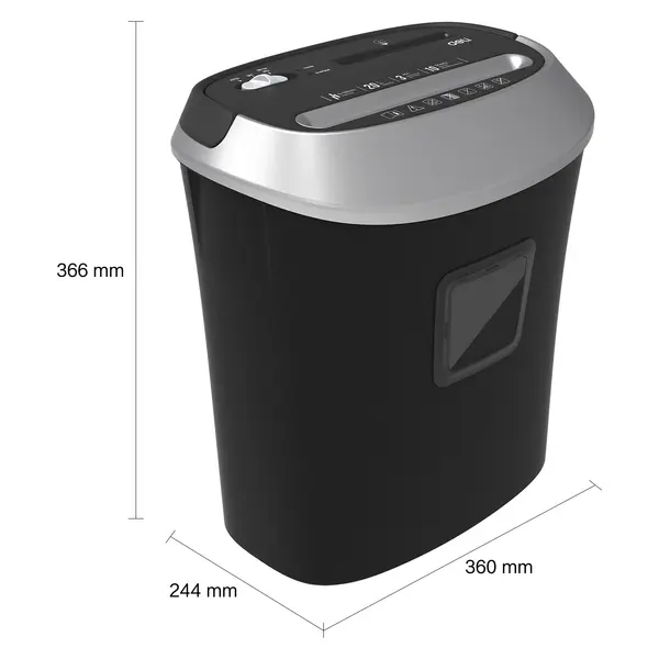 Deli E9948 10-Pages Cross-Cut P-4 Paper Shredder