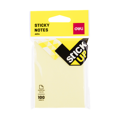 Deli EA01402 Memo Sticky Notes 3x4 Inches