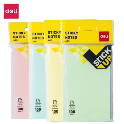 Deli EA01502 Pastel Sticky Notes 3x5 Inches
