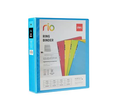 Deli EB10200 Rio 2-Inch A4 2D-Ring View Binder File