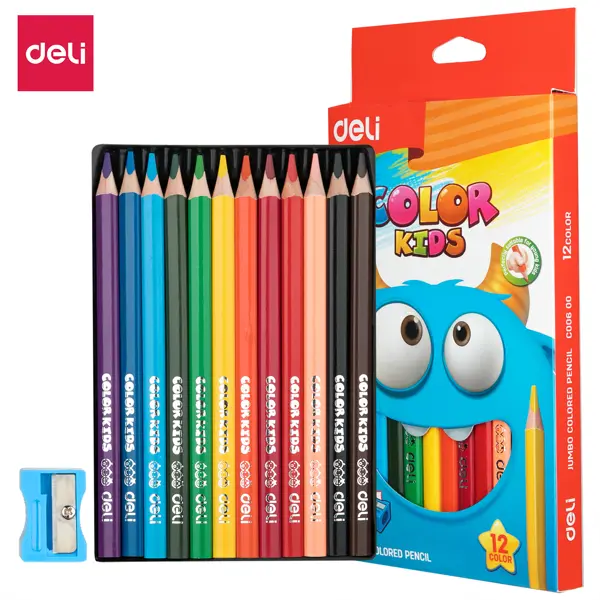 Deli EC00600-660 ColoRun Jumbo Pencils