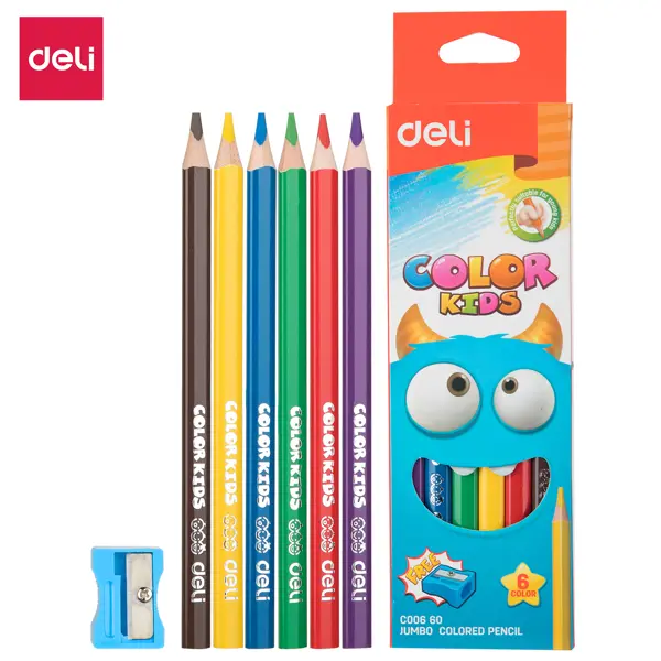 Deli EC00600-660 ColoRun Jumbo Pencils