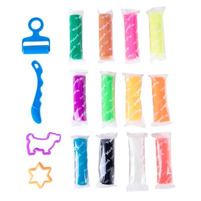 Deli ED75346 Play Dough Tub 12 Colours