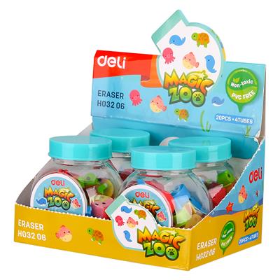 Deli EH03206 Magic Zoo Eraser Tube