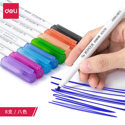 Deli White Board ES504/ES506 8 & 12 Erasable Colour Markers