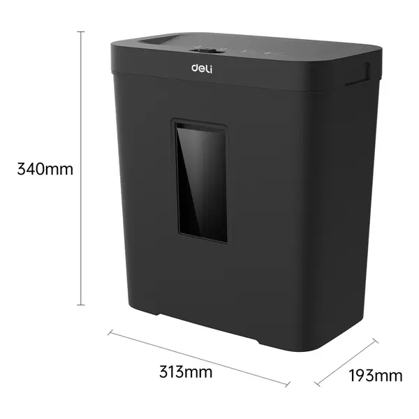 Deli ET021 8-Pages Cross-Cut P-4 Paper Shredder