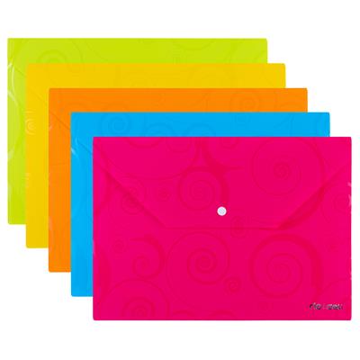 Deli Rio Series E39640 Deco A4 Button File Bag