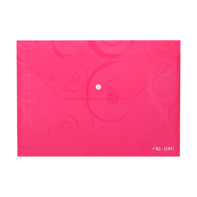 Deli Rio Series E39640 Deco A4 Button File Bag
