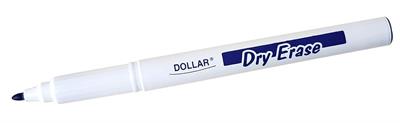 Dollar DE-1 Dry Erase 1mm Board Marker 4 Assorted Colour Set