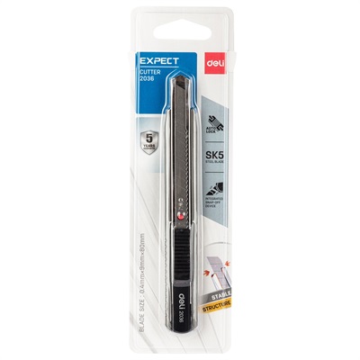 Deli E2036 Expect Heavy Duty Utility Knife Paper Cutter 9mm