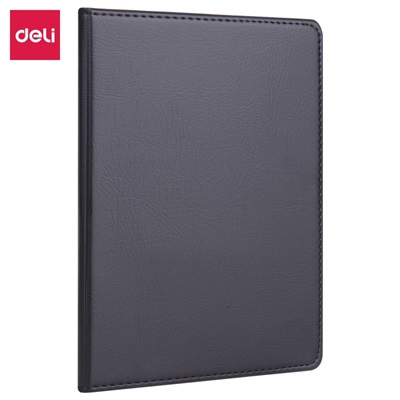 Deli E7901 Hard Leather Cover 25K Notebook – 80 Pages
