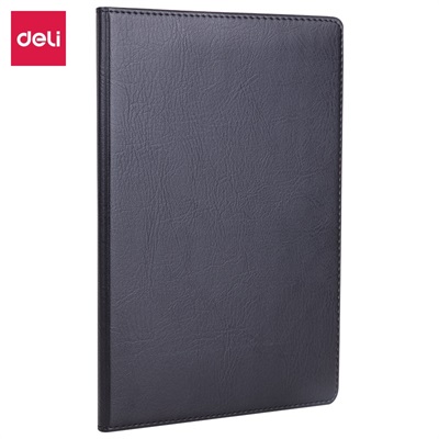 Deli E7902 Hard Leather Cover 32K Notebook – 80 Pages