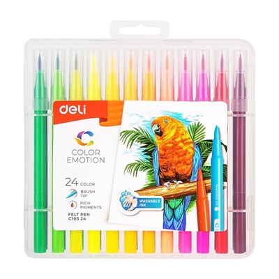 Deli EC103 Felt Tip Washable Colour Markers