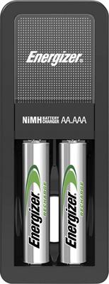 Energizer CH2PC4 Mini Charger with 2 x AAA Rechargeable Batteries