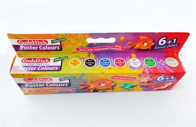 Goldfish Poster Colour Plastic Bottle 6 + 1 Colour Set