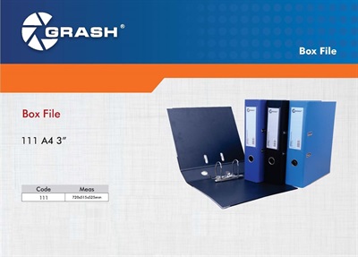 Grash 111 A4 3" Lever Arch Box File