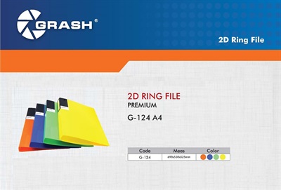 Grash G-124 Premium A4 2-D Ring File