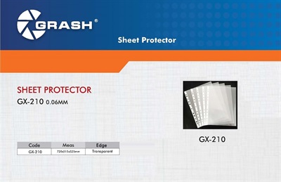 Grash GX-210 A4 11-Holes Protector Sheets Pack of 25