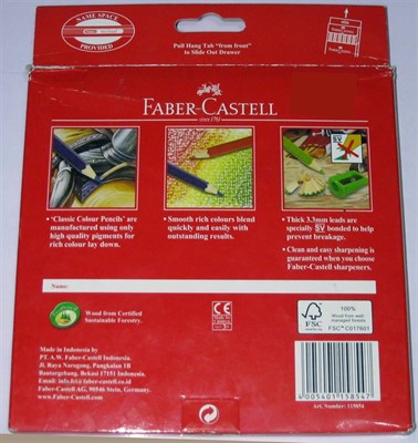 Faber Castell 24 Classic Full Colour Pencils