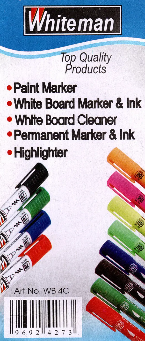 Whiteman WB70-4 White Board Marker