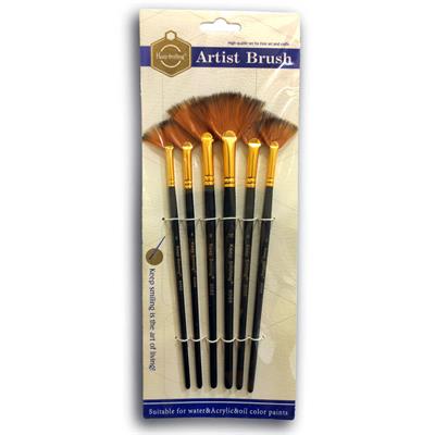 Keep Smiling A6088 Fan Artist Brush Set 6 Pcs