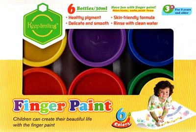 Keep Smiling B4004 Finger Paints 06 Colours Set