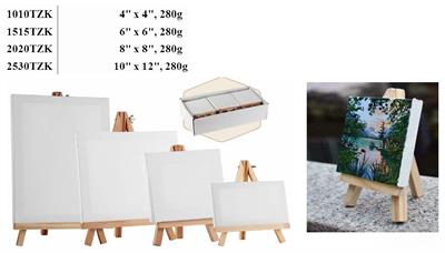 Keep Smiling Artist Canvas Board With Easel