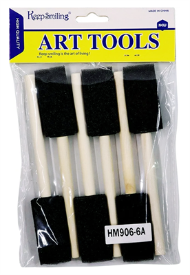 Keep Smiling HM906-6A Sponge Brush 6 Pcs Set