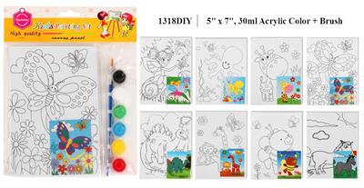 Keep Smiling Kids Canvas Painting Sets