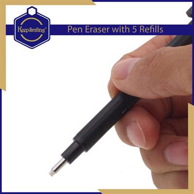 Keep Smiling Pen Eraser with 5 Refills