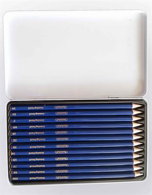 Keep Smiling TB-8008 Graphite Pencil Aluminium Tin Pack 12 Pcs Set