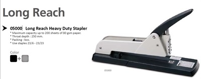 KW-triO 05000 200 Pages Long Reach Heavy Duty Book Binding Stapler