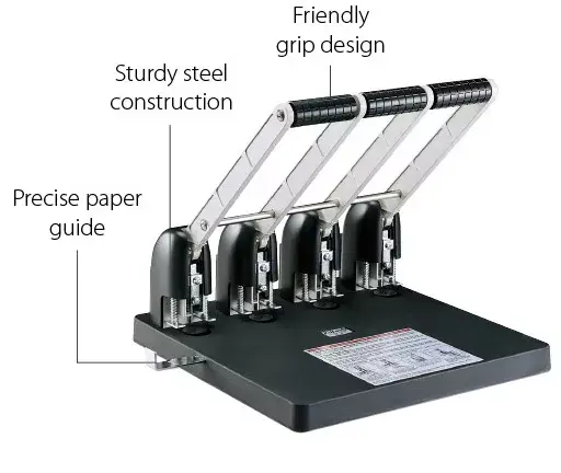 KW-triO 09540 150 Pages 4-Hole Heavy Duty Power Punch Machine