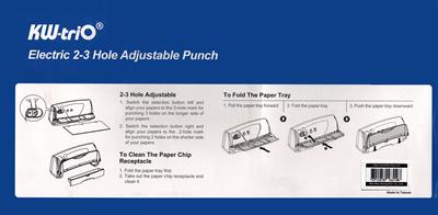 KW-triO 09591 30 Pages Electric 2-3 Hole Punch Machine